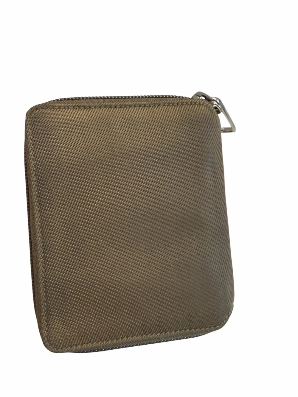 Vintage Gucci Techical Canvas Zip Around Brown Wallet
